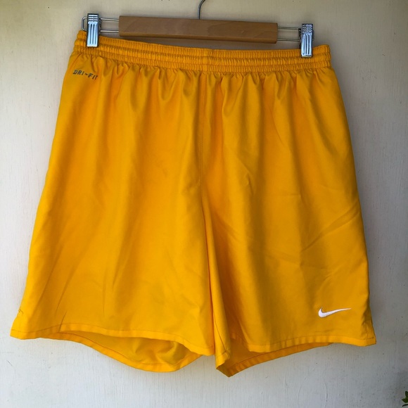 Nike | Shorts | Nike Yellow Athletic 